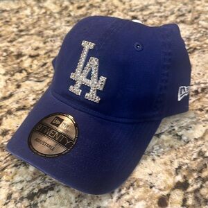 Los Angeles Dodgers WOMENS Swarovski Bling New Era Adjustable Hat Cap